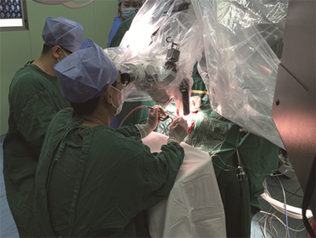 1 北京天坛医院宗绪毅教授和医院外科专家共同进行垂体大腺瘤切除手术.jpg